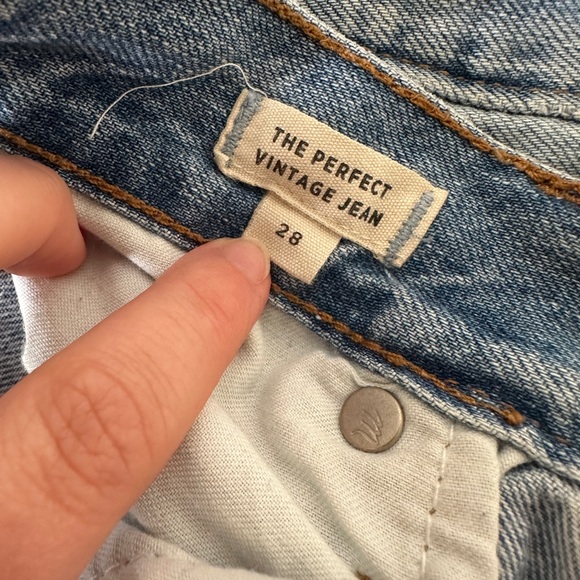 Madewell The Perfect Vintage Jean in Fitzgerald Wash Size 28 - Picture 8 of 9